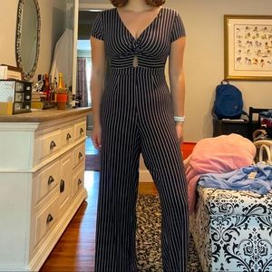 Pin Stripe Jumpsuit
